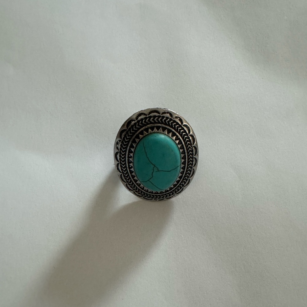 Boho turquoise ring
